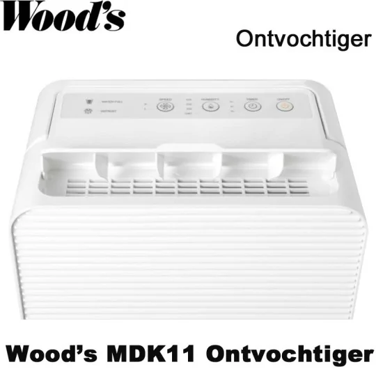 Woods MDK11 portable luchtontvochtiger, tot 40 m²|Luchtreinigeronline