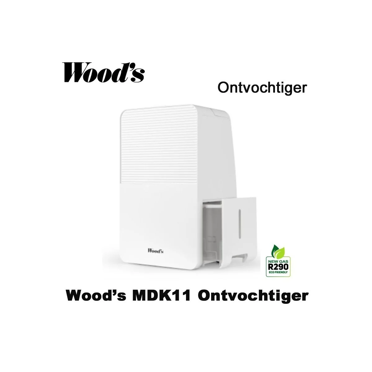 Woods MDK11 portable luchtontvochtiger, tot 40 m²|Luchtreinigeronline