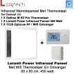 Leranti Power 450 Watt infrarood paneel met Optima W R2 Pro wifi thermostaat en ontvanger|Luchtreinigeronline