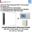 Leranti Essential 450 Watt infrarood paneel met Optima W R2 Pro wifi thermostaat en ontvanger|Luchtreinigeronline