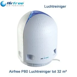 Airfree P80 Luchtreiniger 32 m² met blauw nachtlampje