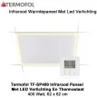 Termofol TF-SP400 infrarood paneel met LED verlichting en thermostaat, 62 x 62cm|Luchtreinigeronline