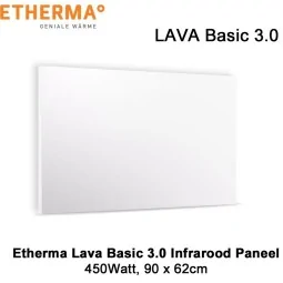 Etherma Lava Basic 3.0 infrarood paneel 450 Watt 90 x 62 cm