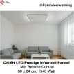 QH-6H LED Prestige Infraroodpaneel 1540 Watt met LED verlichting en thermostaat, 90 x 64 cm|Luchtreinigeronline