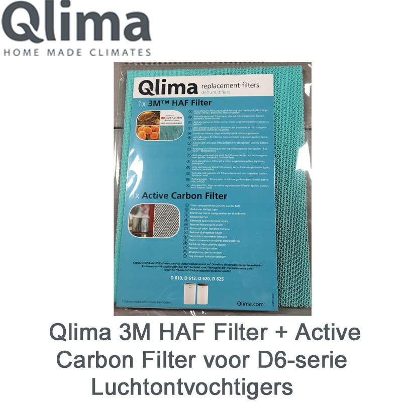 Qlima 3M HAF Filter + Active Carbon Filter voor D6-serie Luchtontvochtigers