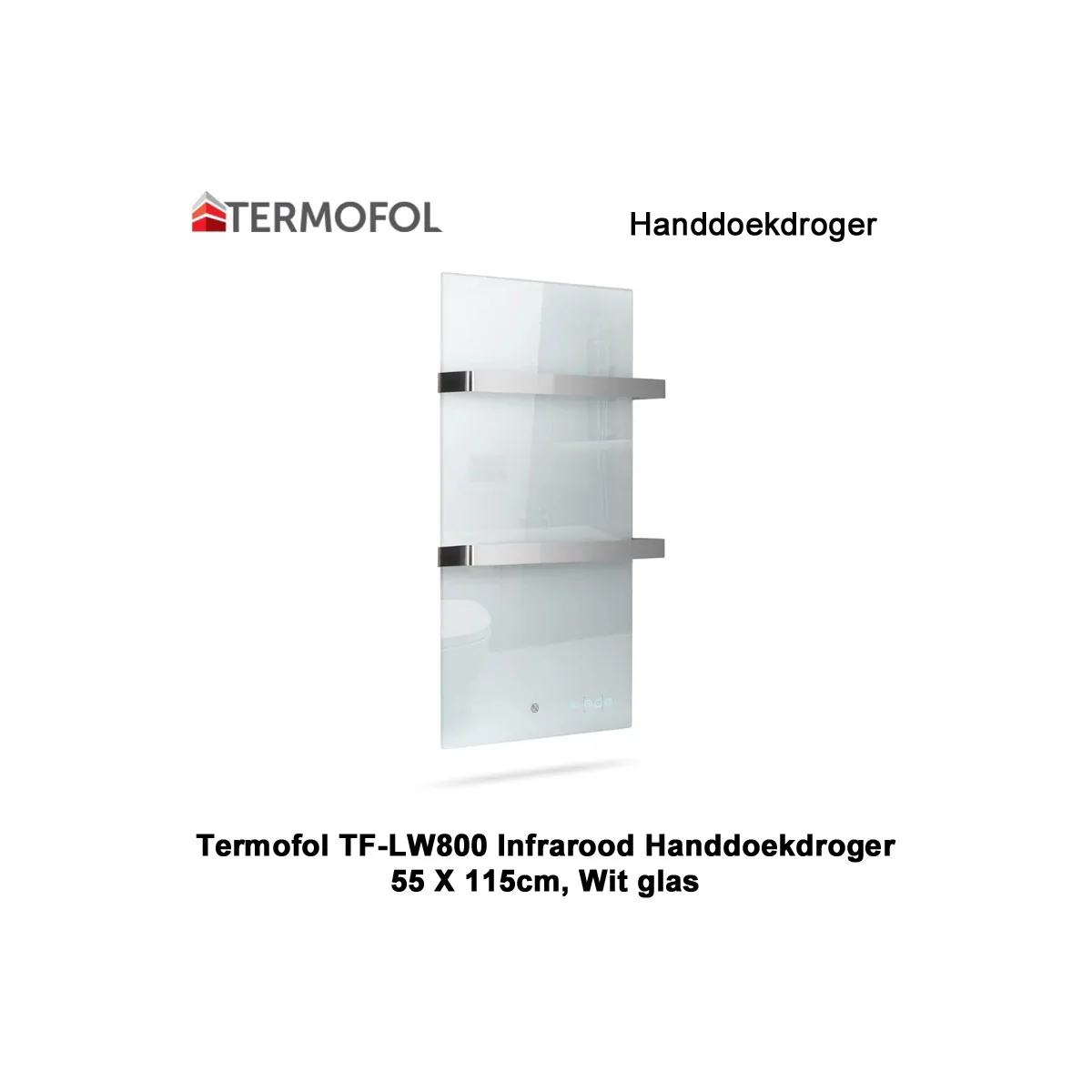 Termofol TF-LW800 Wit Glas Infrarood Handdoekdroger|Luchtreinigeronline