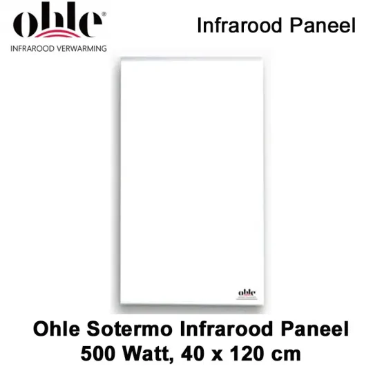 Ohle Sotermo infrarood paneel 500 Watt, 40 x 120 cm|Luchtreinigeronline