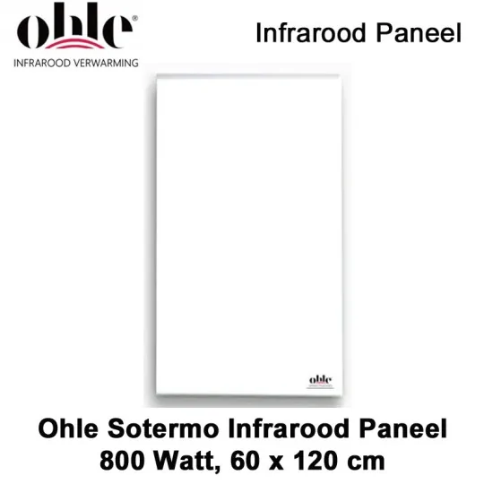 Ohle Sotermo infrarood paneel 800 Watt, 60 x 120 cm|Luchtreinigeronline