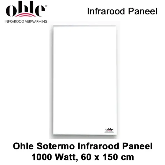 Ohle Sotermo 1000W infrarood paneel, 60 x 150 cm|Luchtreinigeronline