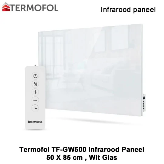 Termofol TF-GW500 Wit glazen infrarood paneel|Luchtreinigeronline
