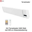QH Infrarood Terrasheater Wit 2400 Watt met afstandsbediening|Luchtreinigeronline