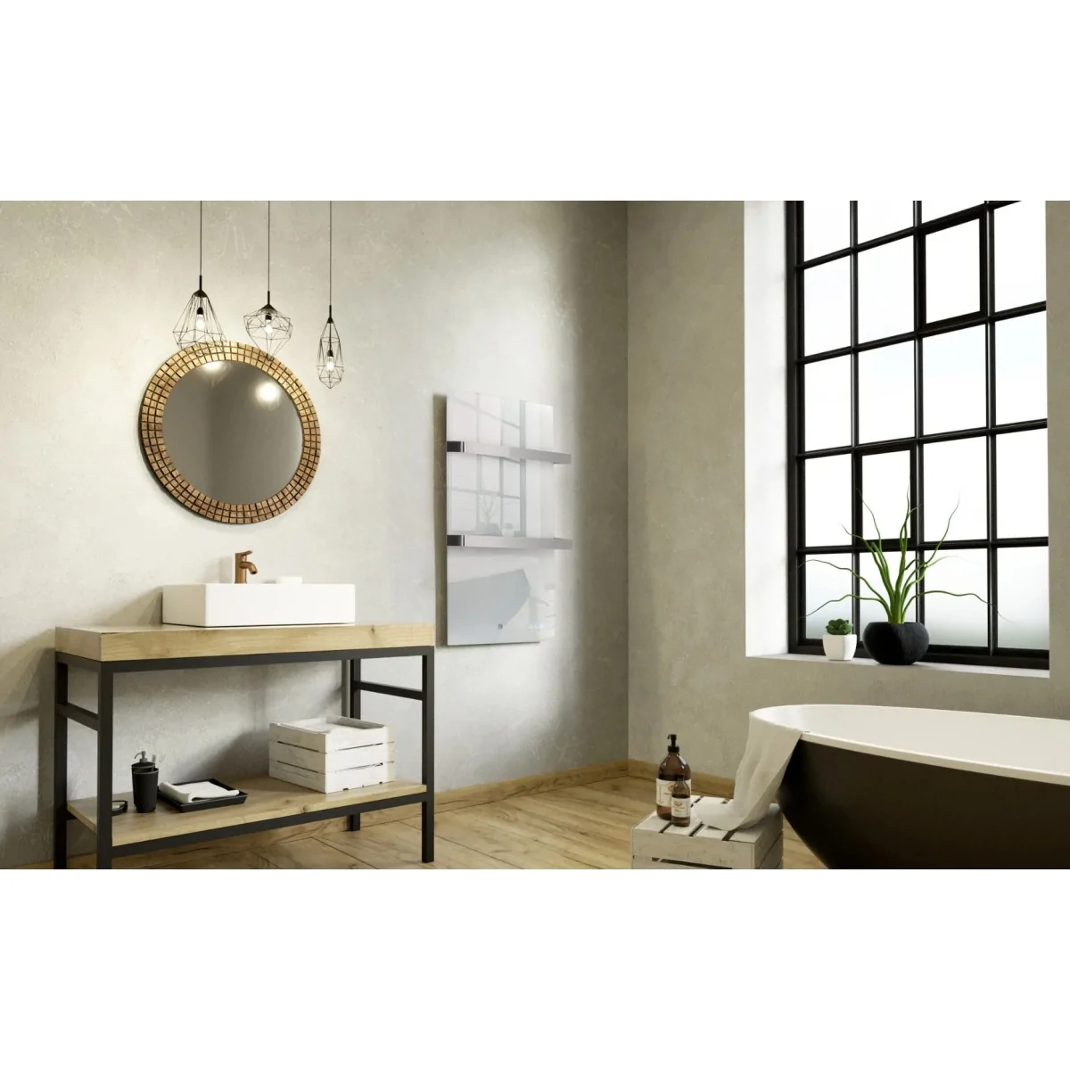 Termofol TF-LW400 Wit Glas Infrarood Handdoekdroger|Luchtreinigeronline