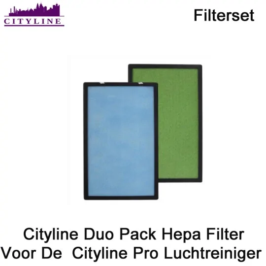 Cityline Duo Pack Hepa Filter Voor De Cityline Pro Luchtreiniger|Luchtreinigeronline