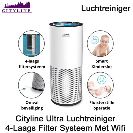 Cityline Ultra luchtreiniger met wifi|Luchtreinigeronline