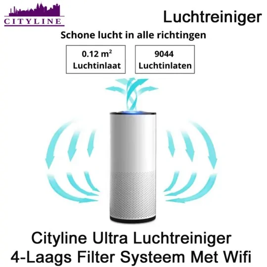 Cityline Ultra luchtreiniger met wifi|Luchtreinigeronline