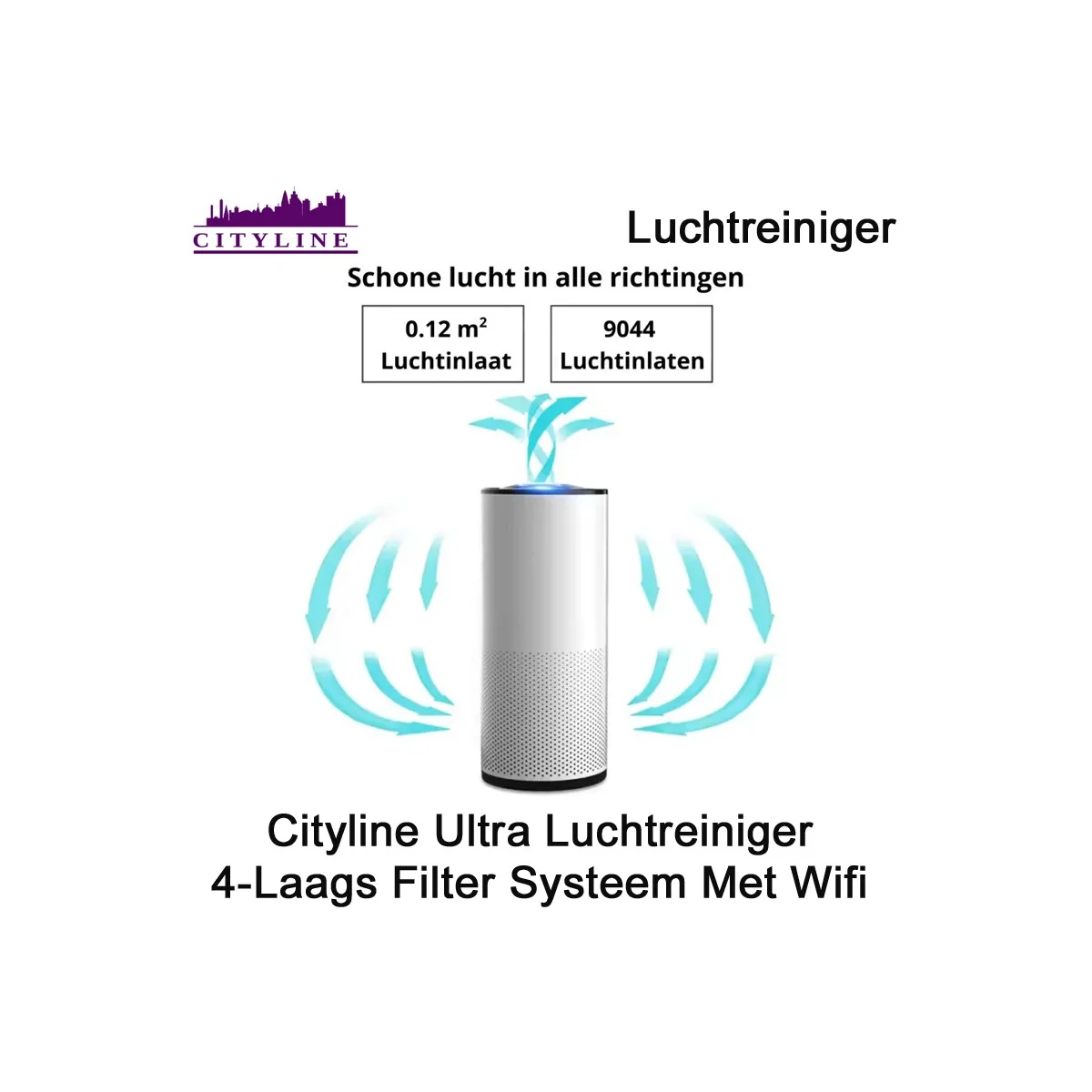 Cityline Ultra luchtreiniger met wifi|Luchtreinigeronline