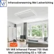 VH Wifi Infrarood Paneel 700 Watt met Ledverlichting 63 x 108 cm|Luchtreinigeronline