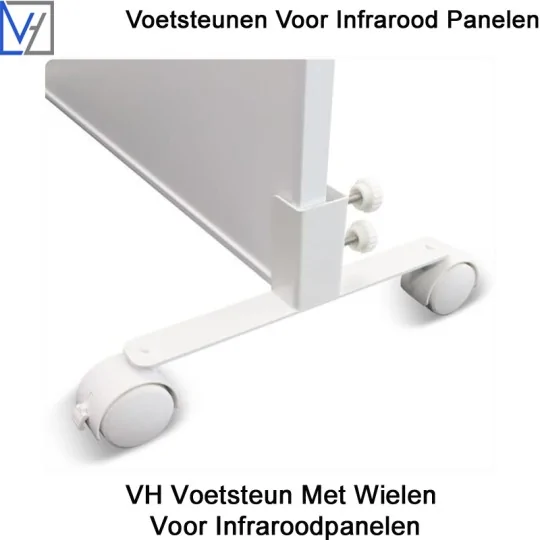 Voetsteun met wielen voor infraroodpanelen|Luchtreinigeronline