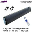 CityLine Topdesign Heater 1800 Watt 109,5 x 18,9 cm|Luchtreinigeronline