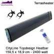 CityLine Topdesign Heater 2400 Watt 159,5 x 18,9 cm|Luchtreinigeronline