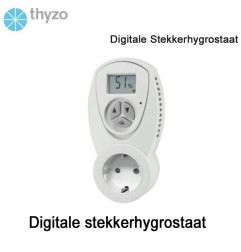 Thyzo Digitale stekker hygrostaat | Luchtreinigeronline