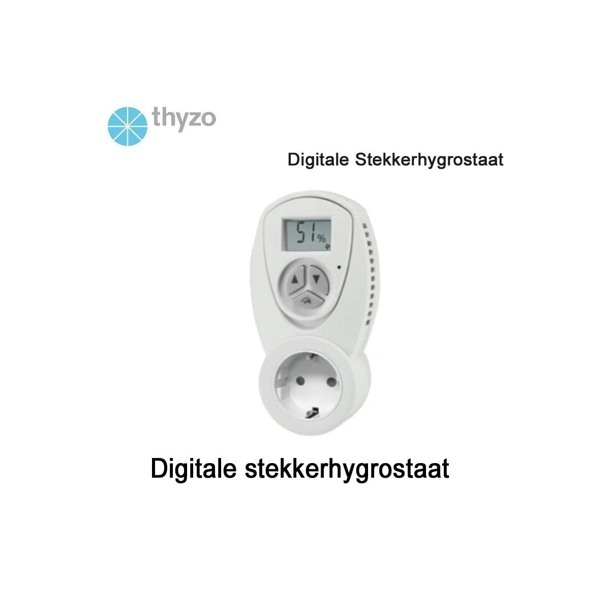 Thyzo Digitale stekker hygrostaat|Luchtreinigeronline
