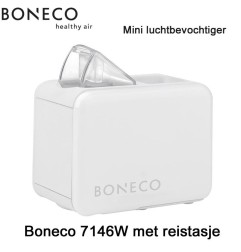 Boneco 7146W Mini Luchtbevochtiger wit met reistasje | Luchtreinigeronline