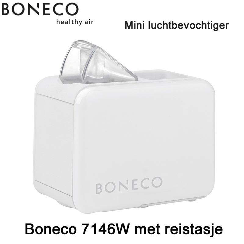 Boneco 7146W Mini Luchtbevochtiger wit met reistasje